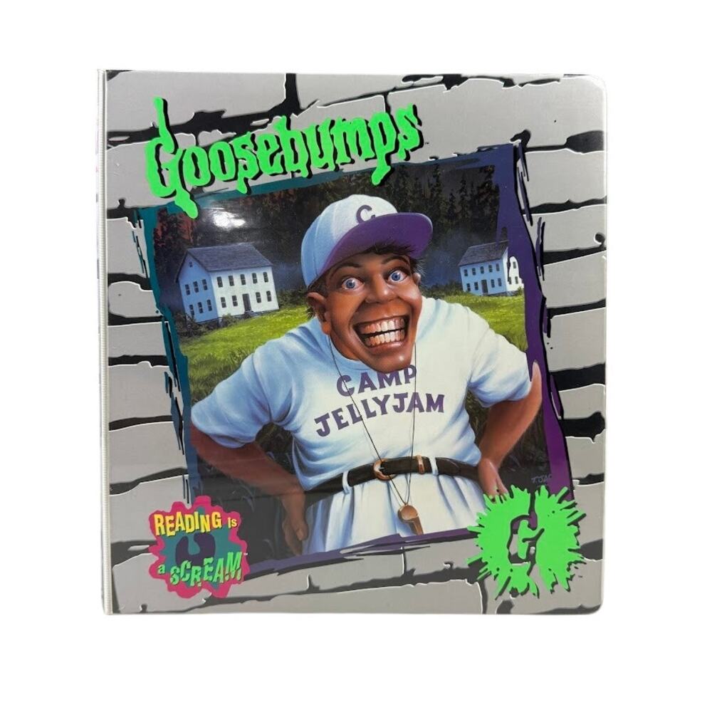 Vintage Goosebumps 3-Ring Binder - Camp Jellyjam #33 - Horror at Camp‎ Jellyjam